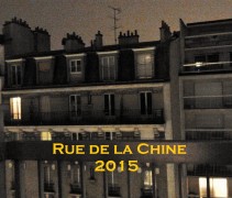 Utsikt tvärs över gatan på Rue de la Chine